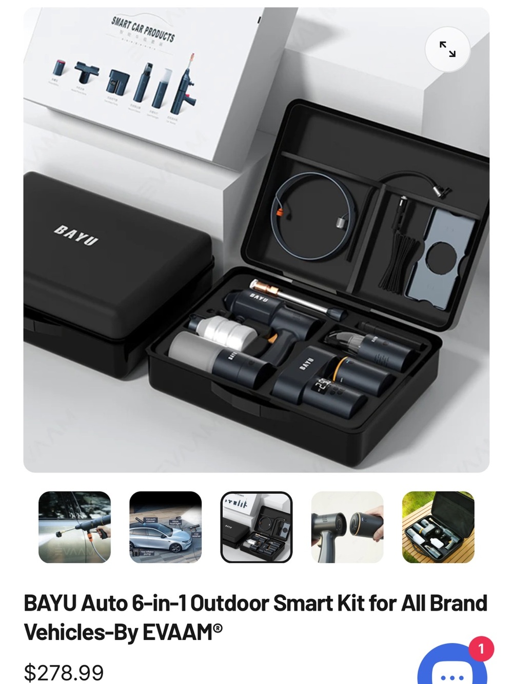 Auto 6-in-1 Outdoor Smart Kit — Black